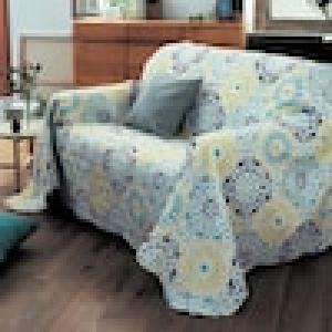 北欧調リバーシブルキルトマルチカバー・ソファーカバーの商品写真