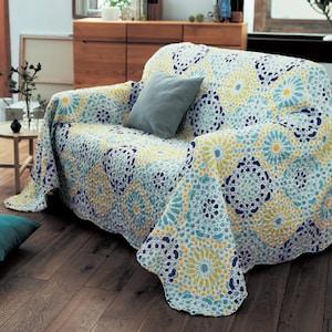 北欧調リバーシブルキルトマルチカバー・ソファーカバーの商品写真