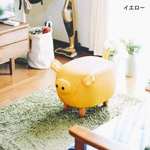 子ブタモチーフのスツールの商品写真