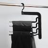 すべりにくい 4段スラックスハンガー 【同時に4本掛けられる】の商品写真