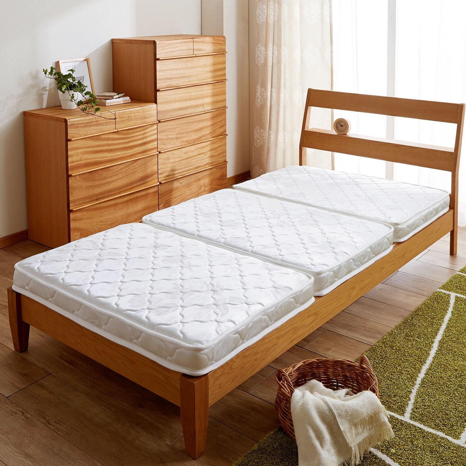 ポケットコイル折りたたみマットレス <シングル/セミダブル/ダブル>の商品写真