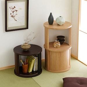 じゃばら扉の円柱ラックの商品写真