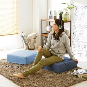 国産のデニム風フロアクッションの商品写真