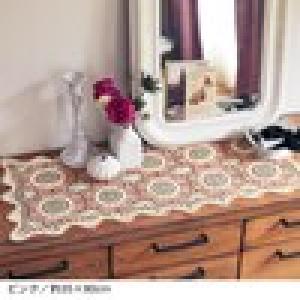 クロッシェレースの綿混アクセントクロスの商品写真