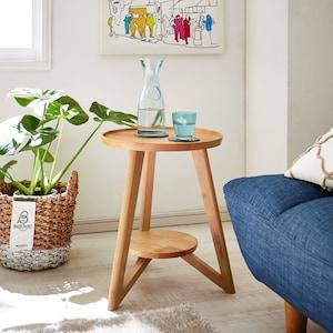 置くだけで絵になる!アルダー材のサイドテーブルの商品写真