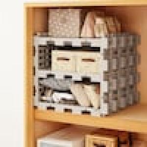 組み合わせて収納できる樹脂すのこラック(10枚セット)の商品写真