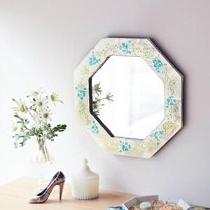 カピス貝の八角鏡【ウォールミラー】の商品写真