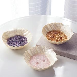 シェル型の浄化セット 【天然石&御玉水晶&お皿のセット】の商品写真