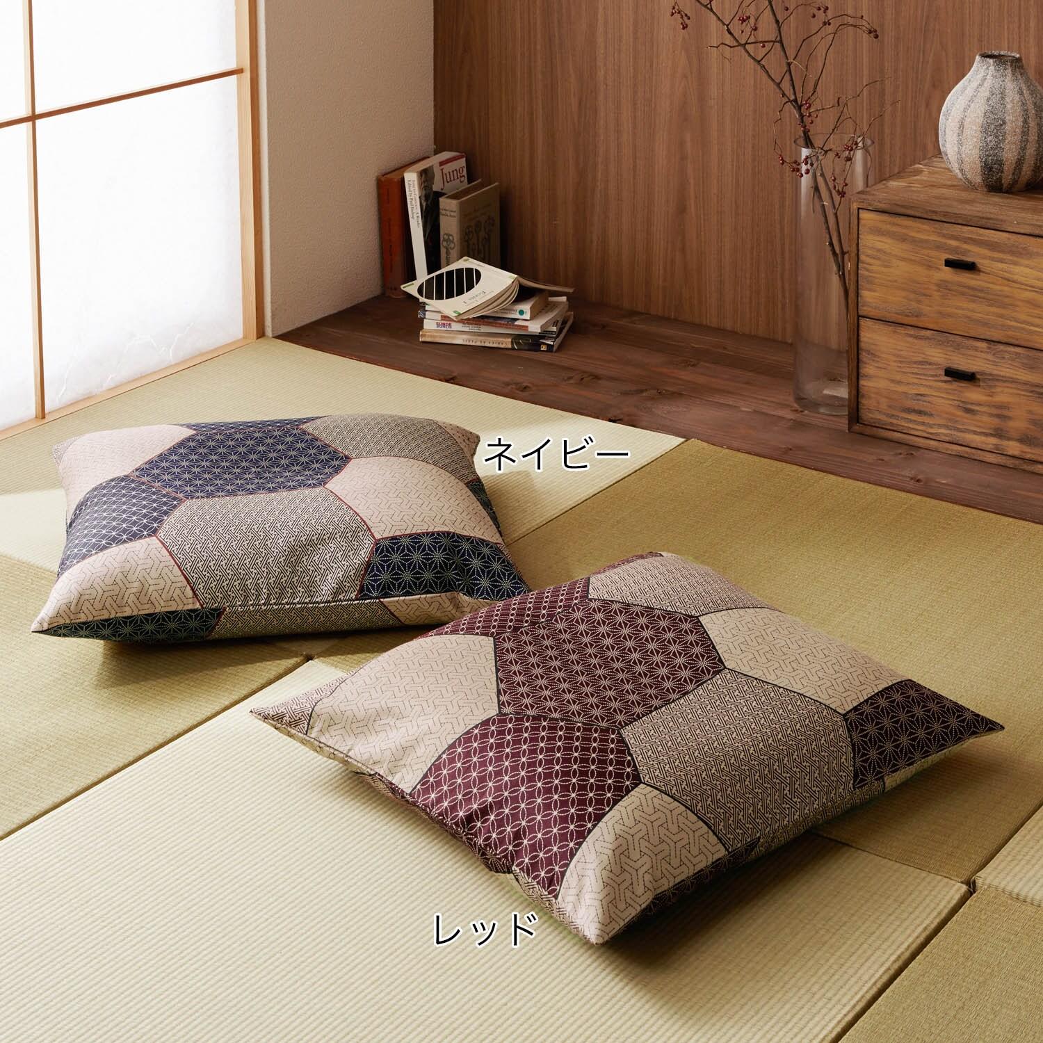 日本製座布団カバー「梅紫」の商品写真