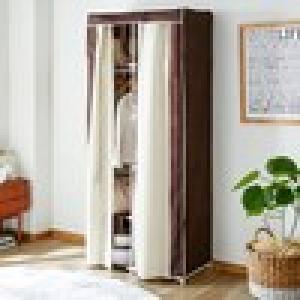 掛ける&置ける!カバー付きハンガーラック <幅75cm>の商品写真