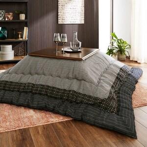 綿素材を使った先染めしじらこたつ布団の商品写真