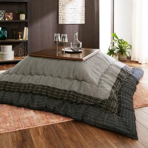 綿素材を使った先染めしじらこたつ布団の商品写真