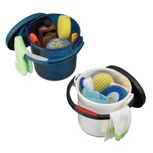 座れるコンパクトなフタ付きバケツ<約5リットル>の商品写真