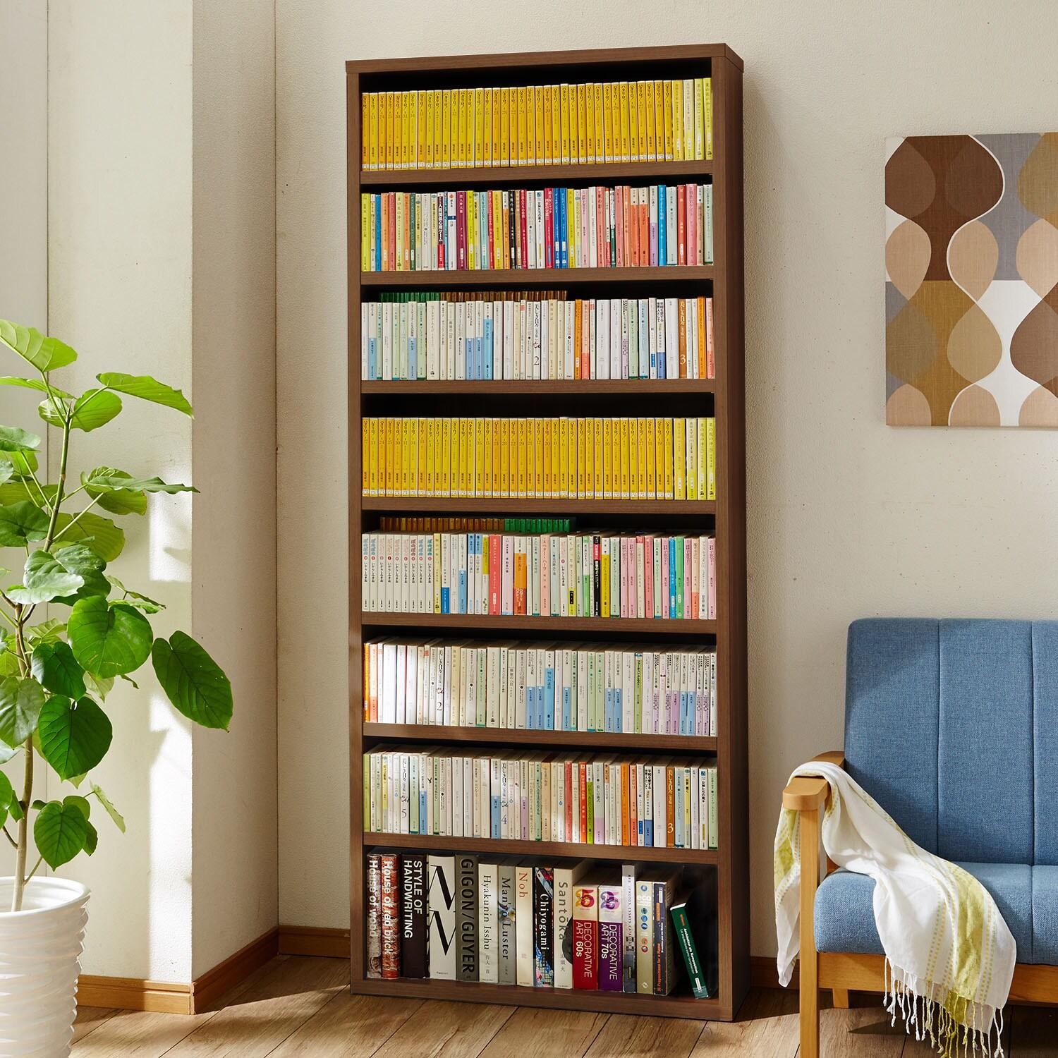 [日本製]1.5cmピッチの超薄型本棚・オープンラックの商品写真