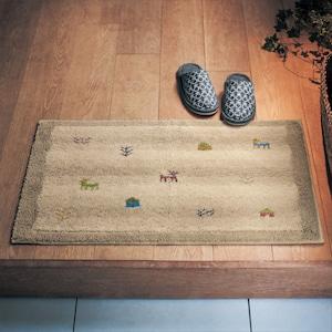 ギャベ風洗えるウィルトン織り玄関マット[日本製]の商品写真