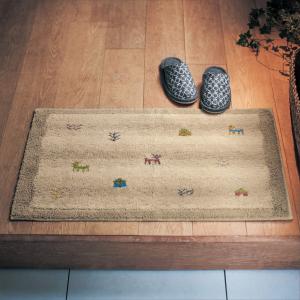 ギャベ風洗えるウィルトン織り玄関マット[日本製]の商品写真