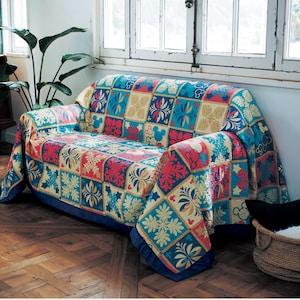 ハワイアン風ウォッシュキルトマルチカバー 「ミッキーモチーフ」の商品写真