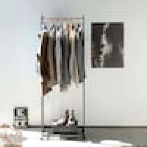 ダブル掛けハンガーラック <幅67cm>の商品写真