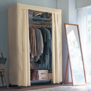 洗えるカバー付きハンガーラック <幅61/幅91/幅121cm>の商品写真