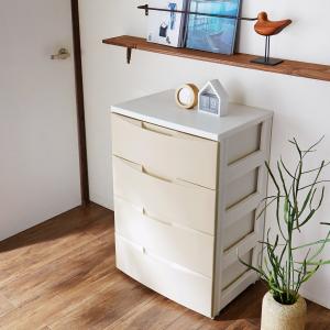 マットな質感のスルッと開閉レール付きチェストの商品写真