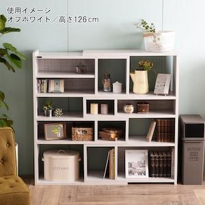 ツートン伸縮間仕切りラックの商品写真