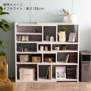 ツートン伸縮間仕切りラックの商品写真