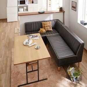 【受注生産】 インダストリアル調ダイニングソファー <肘付き/肘無し>の商品写真