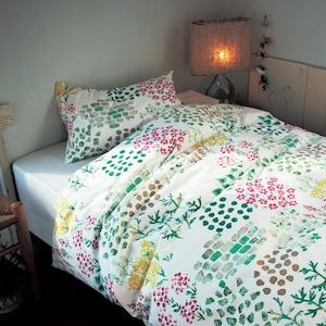 【4月27日までまとめ買いでお得】 綿素材を使った草花柄の掛け布団カバー[日本製]の商品写真