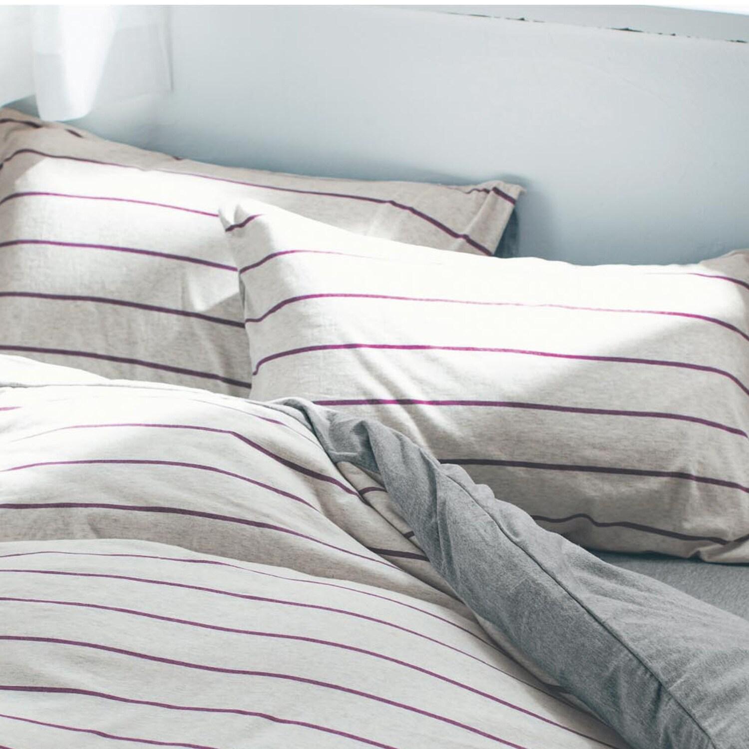 【4月27日までまとめ買いでお得】 オーガニックコットンを使った天竺ニットの枕カバー2枚セットの商品写真