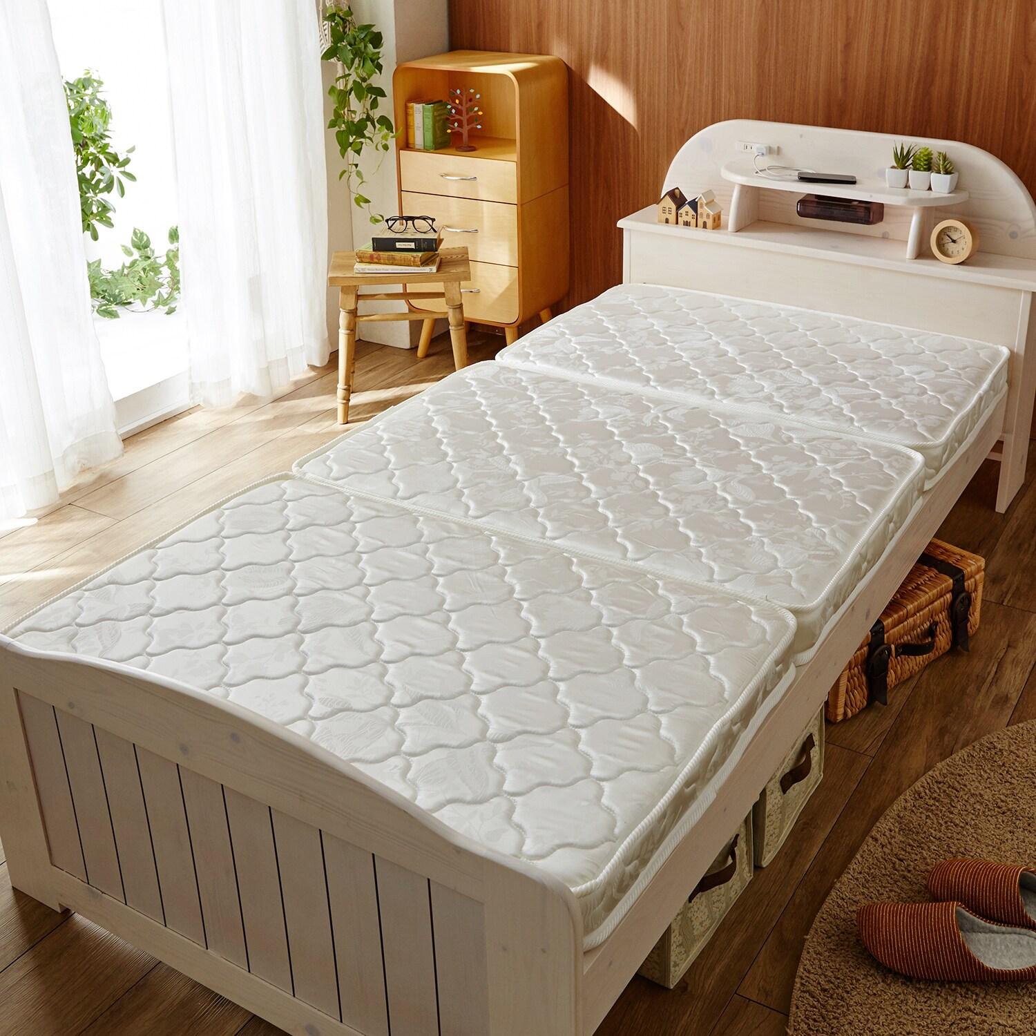 低反発ウレタン入りポケットコイル折りたたみマットレスの商品写真