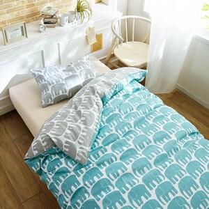 綿素材を使ったリバーシブル掛け布団カバー/西川の商品写真