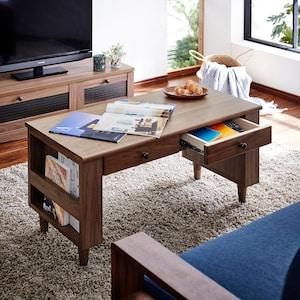 高さが調整できる収納たっぷりリビングローテーブルの商品写真