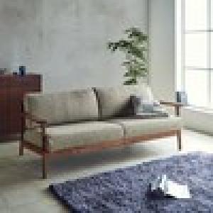 【受注生産】生地を選べるウォルナット材のソファー <1人掛け/2人掛けワイド/3人掛け> <カラー選択はショッピングカート内で行えます>の商品写真