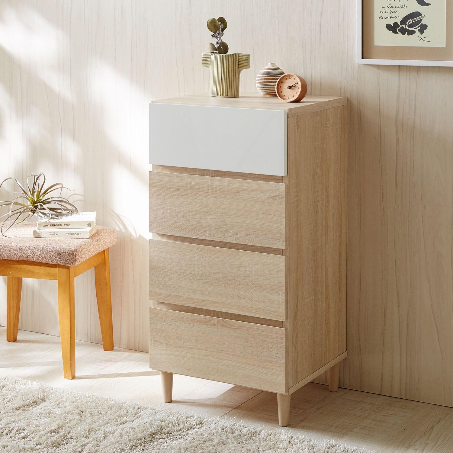 脚付きモダンチェストの商品写真