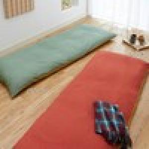 綿素材を使ったつむぎカバー付きリバーシブルごろ寝布団の商品写真