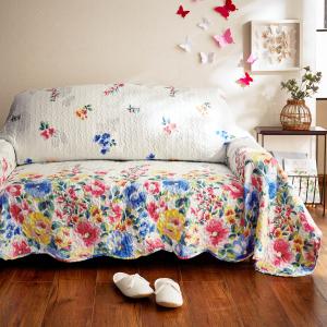 ウォッシュキルトのマルチカバー・ソファーカバーの商品写真