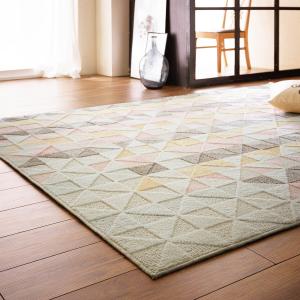 撥水防汚加工の日本製ラグの商品写真