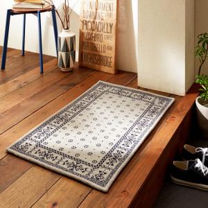 バンダナデザインのゴブラン織りすべりにくい玄関マットの商品写真
