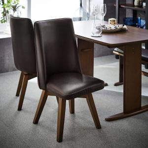 合皮の回転ダイニングチェアの商品写真