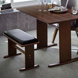 合皮の1人掛けダイニングベンチの商品写真