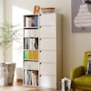 扉付き木目調ボックスの商品写真