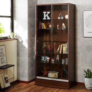 鍵付き大型コレクションキャビネット(引き戸タイプ)の商品写真