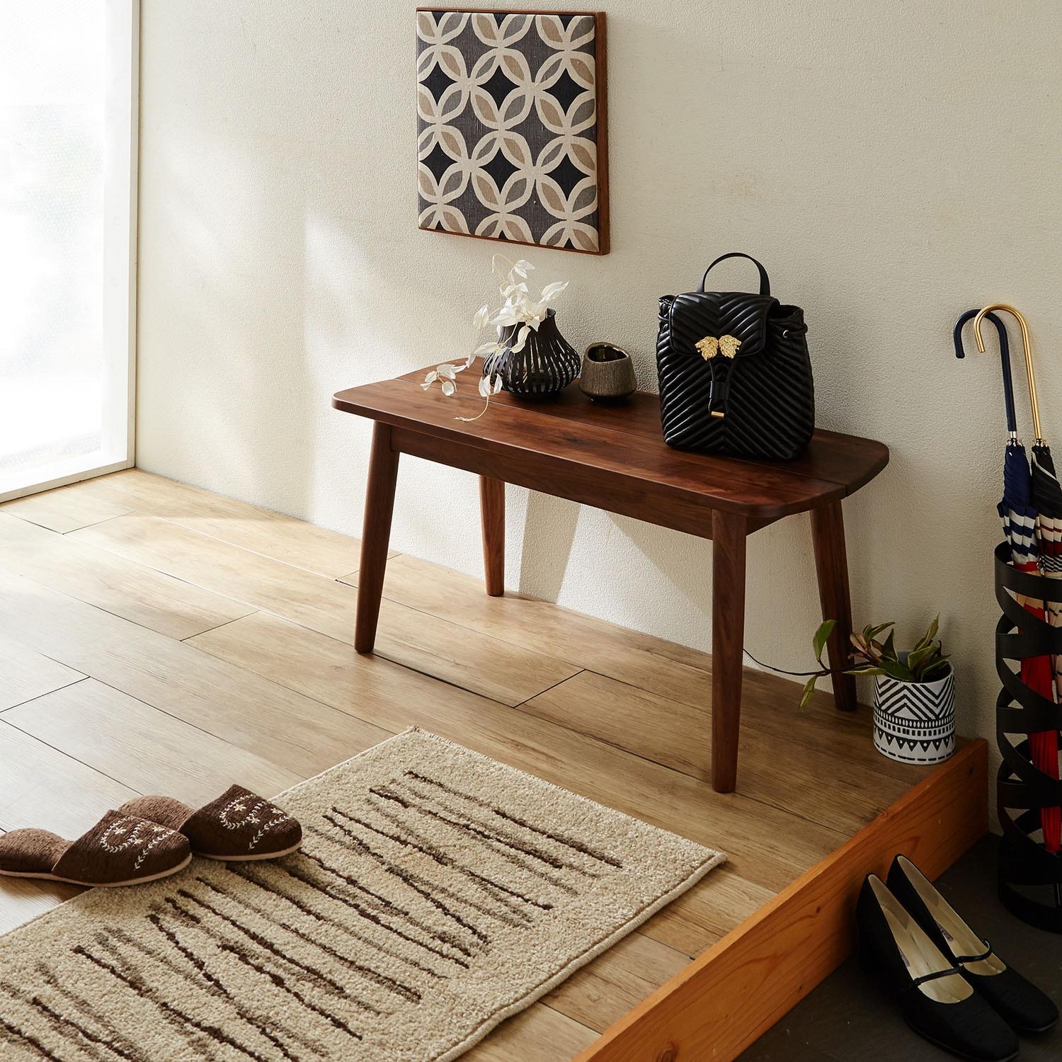 北欧モダンな玄関ベンチ <幅95/幅135cm>の商品写真