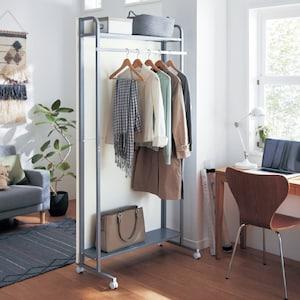 間仕切りできるハンガーラックの商品写真