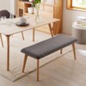 ナラ材のダイニングベンチの商品写真