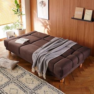 寝心地が良いソファーベッド[一部ボンネルコイル使用 背もたれリクライニング】の商品写真