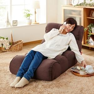 ゆったりくつろげる超多段階リクライニングロング座椅子の商品写真