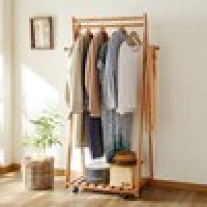 収納力1.5倍!A型ハンガーラック[日本製] <幅86cm>の商品写真