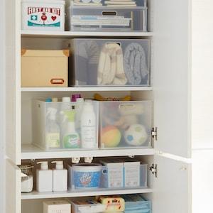 カラーボックスにも合う!中身が見やすい収納ケースセットの商品写真