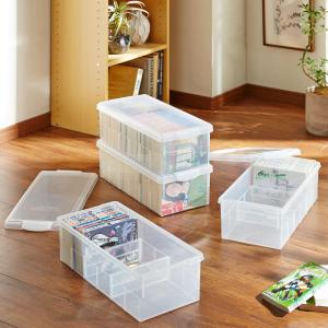 仕切り板付き!コミック収納ケース4個セット <高さ14cm>の商品写真